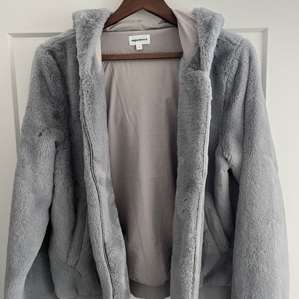 Super Down Revolve Fuzzy Jacket - image 4